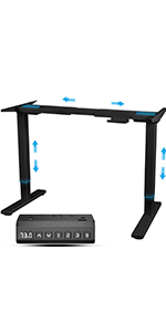 standing desk frame black
