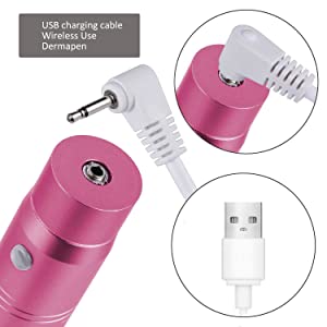  Roll over image to zoom in Dermapen Derma Pen Kit Professional 0.25-2.0mm Microneedling Pen