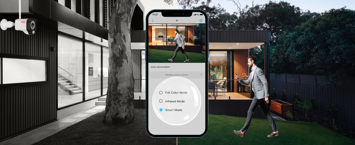 floodlight with smart mode