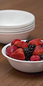 Corelle Vitrelle Cereal Bowls Winter Frost White, 6-Piece Set 532ml