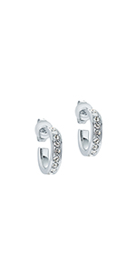 silver hoop earrings