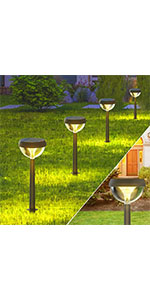 warm white solar garden lights