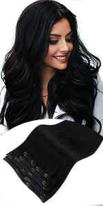 hair clip in extension