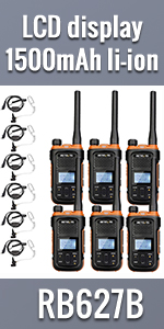 Retevis RB627B Walkie Talkie with LCD Display