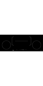 Built-in Induction Hob 90cm 4 Cooking Zone Flex Area Black Glass Sensor NJ-I90