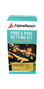 AlpineReach Pond and Pool Netting Kit Premium Woven Mesh 4.5 metres by 6 metres