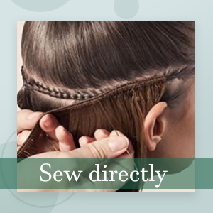 highlight human hair extensions double shot design sew in weft hair extensions natural sraight