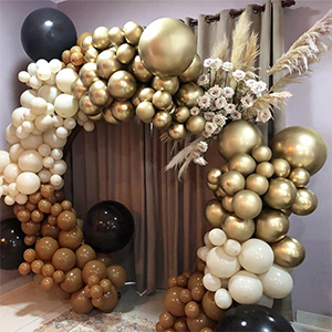 brown balloon arch kit