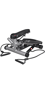 leikefitness Premium Portable Twist Stair Stepper with Resistance Band ST6610