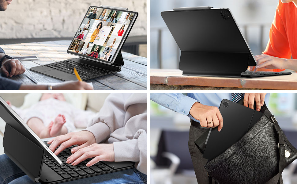Dracool keyboard case for iPad Pro 12.9, easy to use anywhere and portable for on the go
