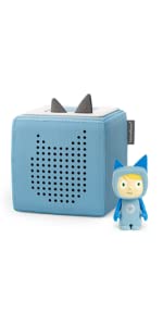 purple tonies audio speaker volume storytime bedtime playtime