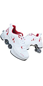 White Red Deformation Shoes
