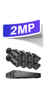 8CH HOME SECURITY CAMERA SYSTEM