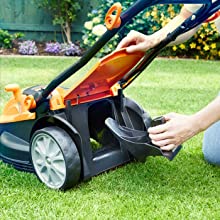 LawnMaster 37cm Electric Lawnmower with Rear Roller
