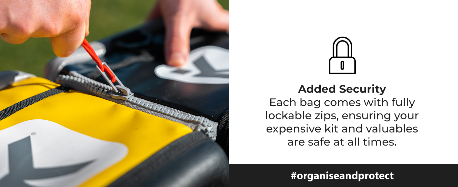 KitBrix Organised Sports Gear Kit Bag - Football Rugby OCR Triathlon Transition Bag