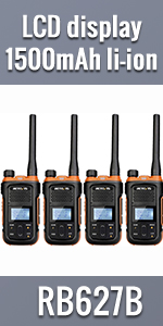 Retevis RB627B Walkie Talkie with LCD Display