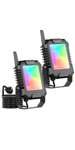 Bluetooth rgb floodlights