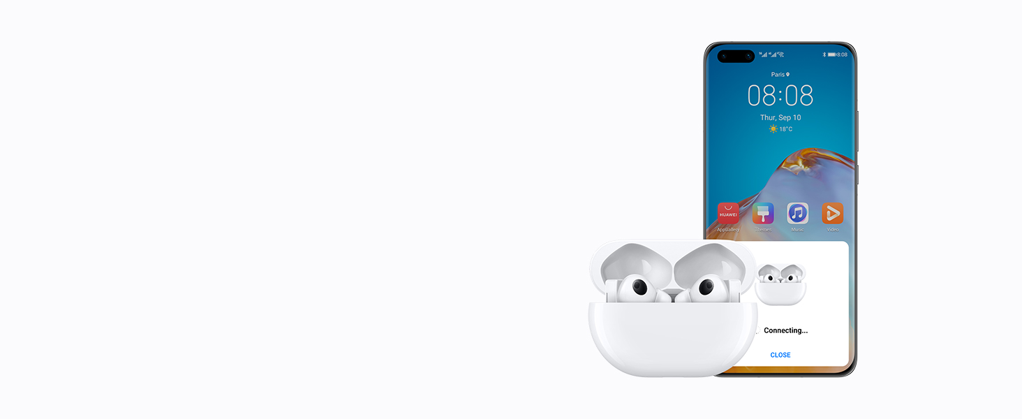 Open the charging case, a pop-up should appear on your phone resumes connection