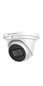 4K UltraHD PoE Security Camera with Built-in Mic