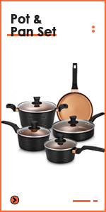 pot pan set cookware set nonstick pan set induction pan and pot set