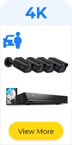 Reolink RLK8-810B4-A-B Black 4k Smart PoE Camera System