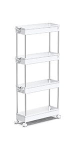 4-Tier Slimline Stprage Trolley