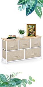 Pipishell Fabric Dresser, Dresser for Bedroom
