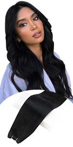 black hair extension