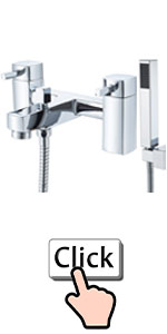 Square Bath Tap with Shower
