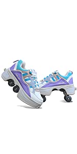 Purple Deformation Roller Skates