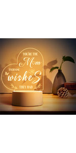 mum gift acrylic night light birthday anniversary mother day gift table lamp home decor night lamp