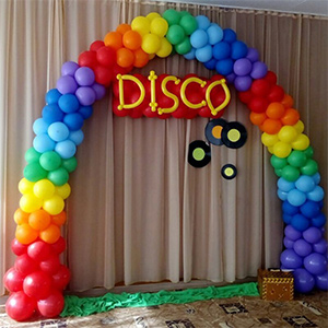 raindow balloons arch kit