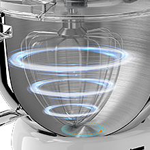 dough hook, whisk, and beater