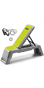 leikefitness Multifunctional Aerobic Deck with Cord Exercise Bench GM5820