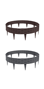Rattan-Optik Rasenkante |