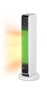 Ceramic Tower Fan Heater with Digital LED Display