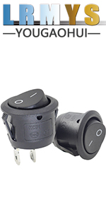 2-Pin Round Rocker Switch Button