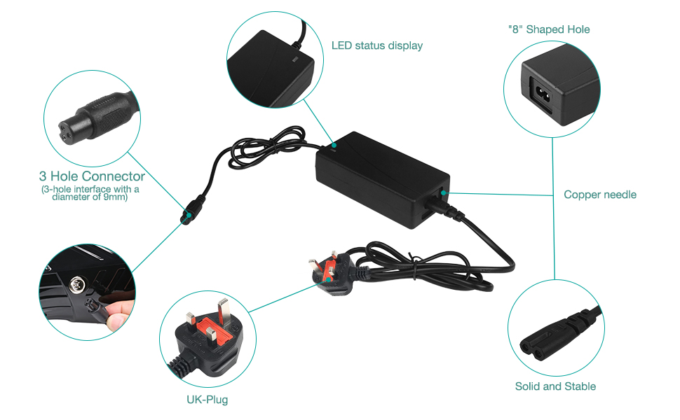 electric scooter charger for segway