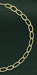 Gold Oval Link Bracelet