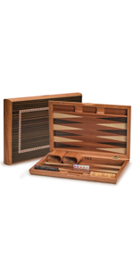  Wooden Inlaid Backgammon Game Set, 