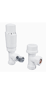 White Thermostatic Valves