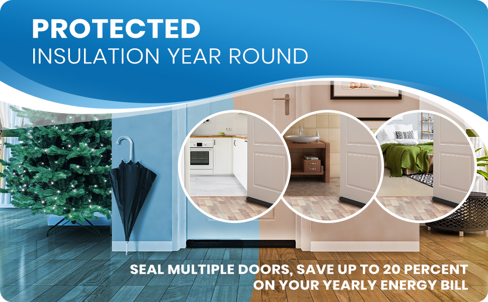Installing the door noise blocker in 4 easy steps after measuring the width and gap of door