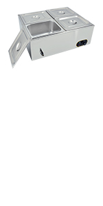 4-pan bain marie electric