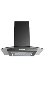 COMFEE' 60V17B-60 60cm Canopy Cooker Hood