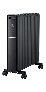 electric 2500w 11 fin oil filled radiators, energy efficient heaters for home low energy thermostat