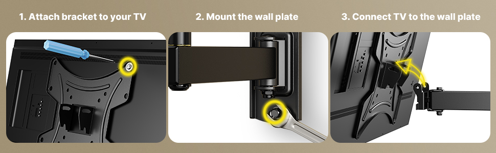 sturdy tv wall bracket