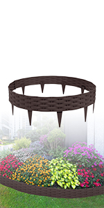 Garden Edging Plastic Rattan Lawn