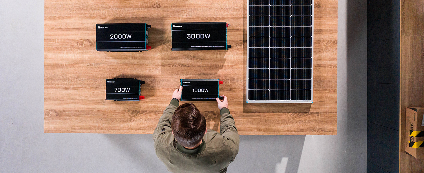 Renogy 2000W 240V Off-Grid Pure-Sine Wave Battery Inverter