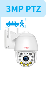 3MP PTZ dome camera wireless security camera outdoor