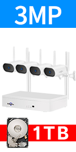 Hiseeu Wireless CCTV Camera System